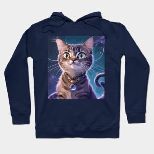 Cat in the Universe: Cosmic Whiskers Explored Hoodie